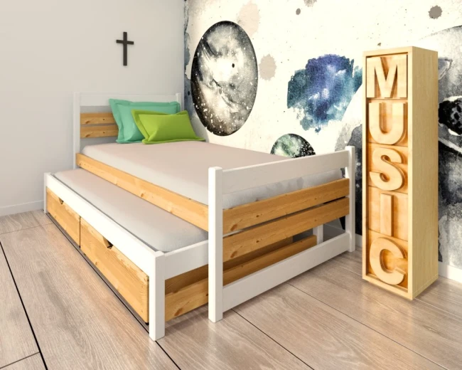 Dwukolorowe-lozko-Felix--Duo-Classic-bialo-sosnowy---szuflady-z-wcieciem-..webp