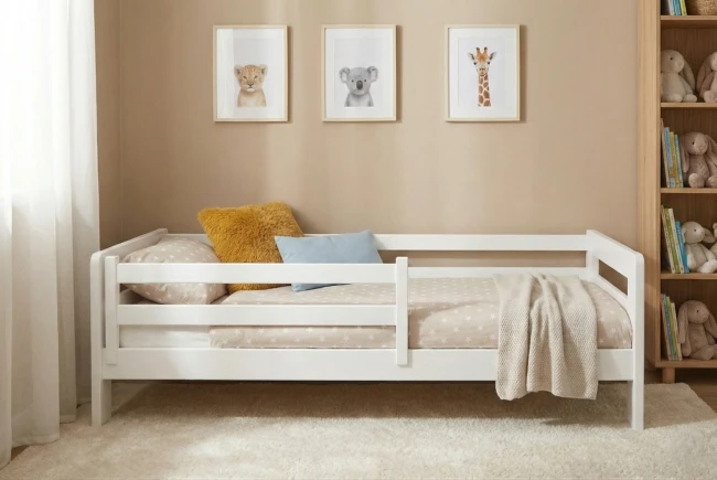 Dowolny kolor z palety RGB na zamówienie podobnie jak wariant w kolorze białym to pełna personalizacja łóżka EGON LOW