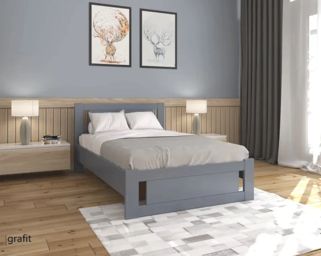 Królewskie łóżko 120x200 dla nastolatka Net Premium XL, widok ramy