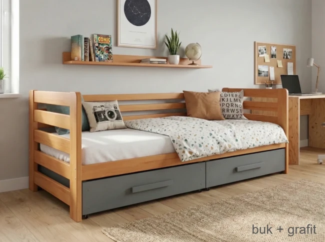 Wysoki zagłówek łóżka Jan Premium idealny do materacy kieszeniowych 20cm