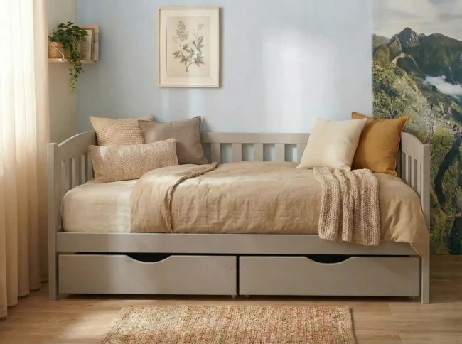 Łóżko dla dziecka - BETI PREMIUM kolor popiel