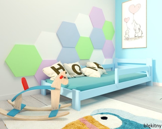 Bezpieczne łóżka dla dzieci błękitne lozko niskie dla dziecka Pawel 2 low od producenta  Valor Meble.jpg
