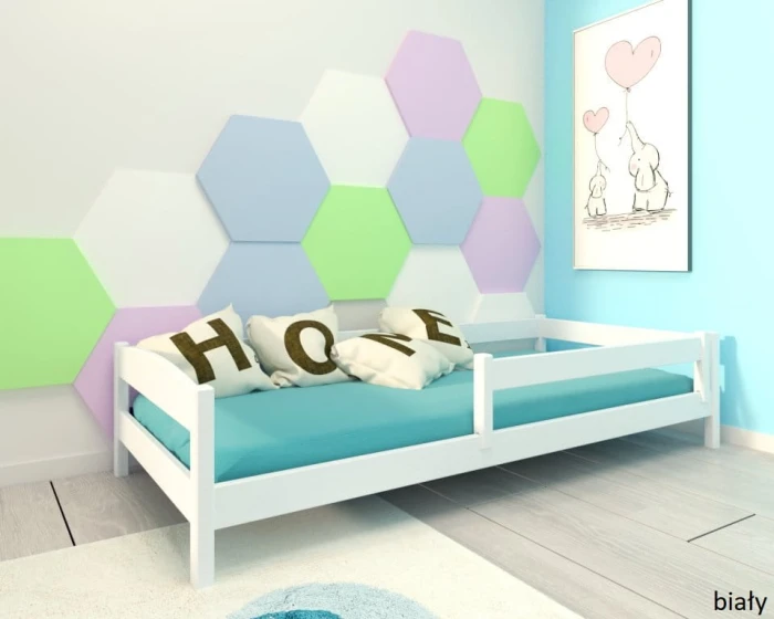 Łóżko dziecięce - Molly LOW PREMIUM	  kolor biały