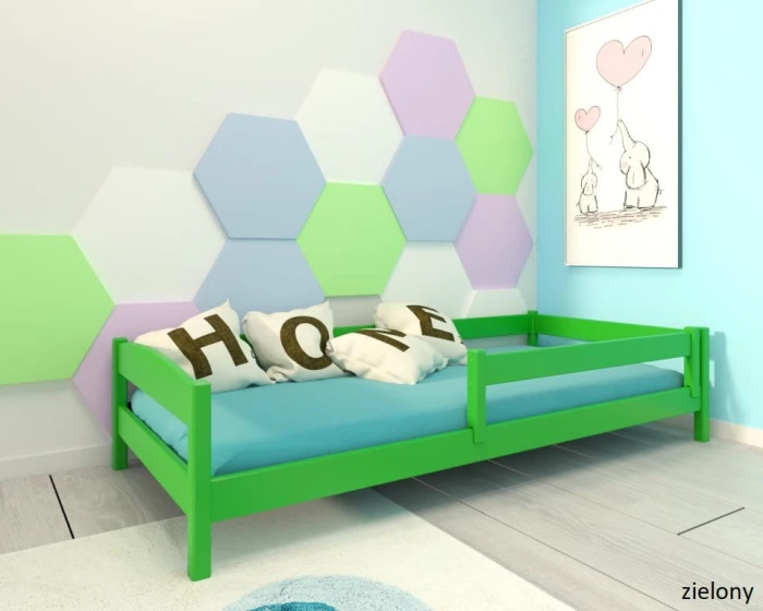 Łóżko dziecięce - Molly LOW PREMIUM	  kolor zielony