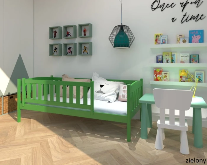 Łóżko dla dziecka - BETI PREMIUM kolor zielony