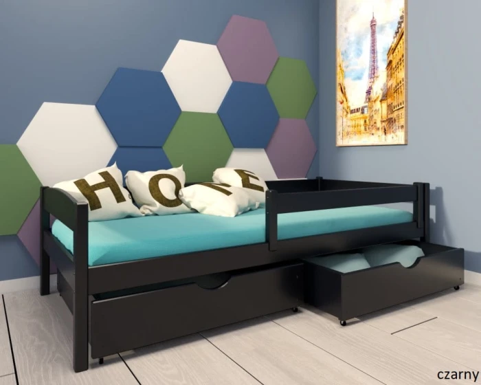 Łóżko dziecięce - Molly PREMIUM kolor czarny