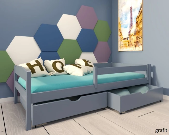 Łóżko dziecięce - Molly PREMIUM kolor grafit