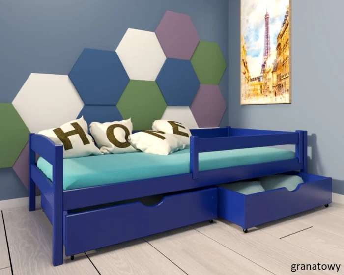 Łóżko dziecięce - Molly PREMIUM kolor granatowy