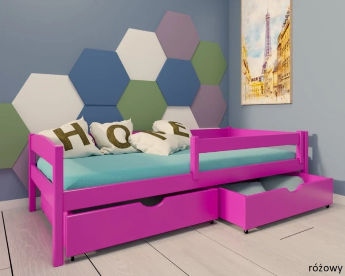 Łóżko dziecięce - Molly PREMIUM kolor różowy