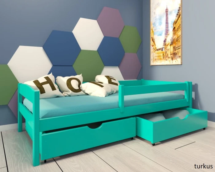 Łóżko dziecięce - Molly PREMIUM kolor turkusowy