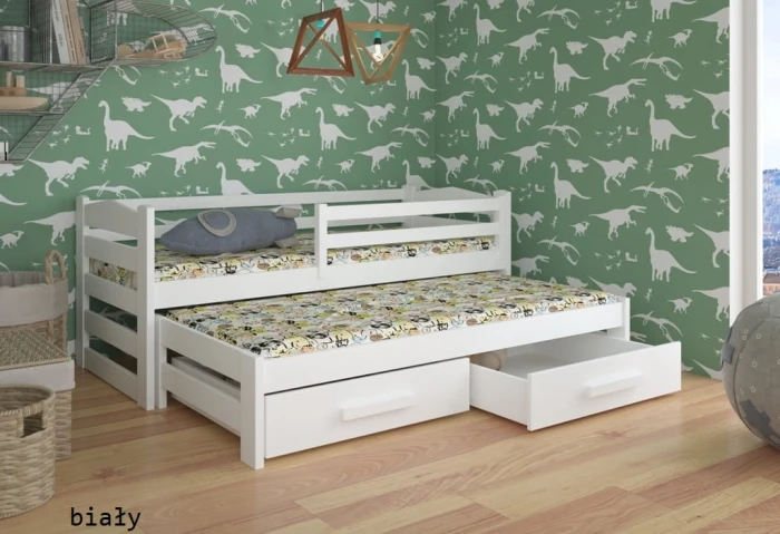 Łóżko rozsuwane - Sara PREMIUM kolor biały