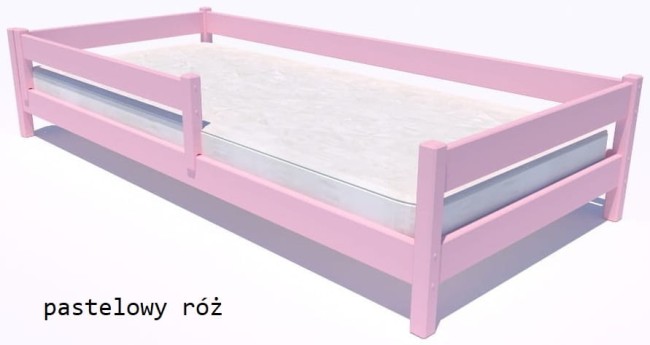 łóżko dla dwulatka Mini Low kolorze granatowym z litego drewna od producenta Valor Meble.jpg