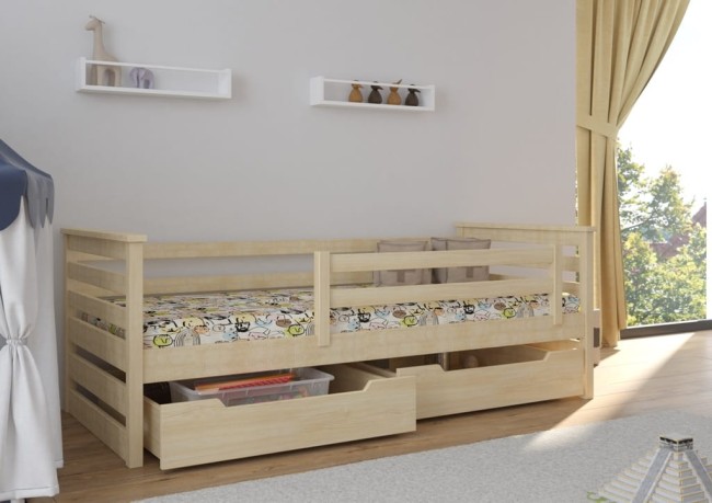 łóżko Exit Premium dla dzieci z drewna sosnowego kolor sosna.jpg