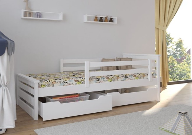 Białe łóżko dziecięce - Adaś PREMIUM