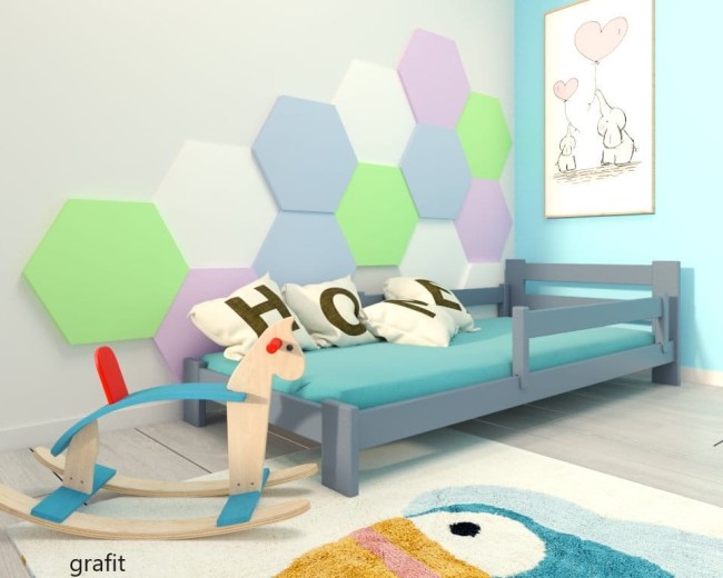 Bezpieczne łóżka dla chłopca grafitowe lozko niskie dla dziecka Pawel 2 low od producenta  Valor Meble.jpg