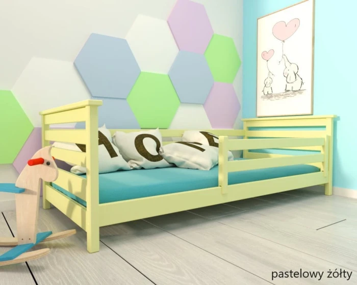Łóżko - Exit LOW PREMIUM	kolor pastelowy żółty