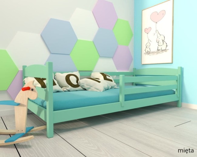 Ekologiczne łóżko dziecięce dostępne w 21 pięknych kolorach