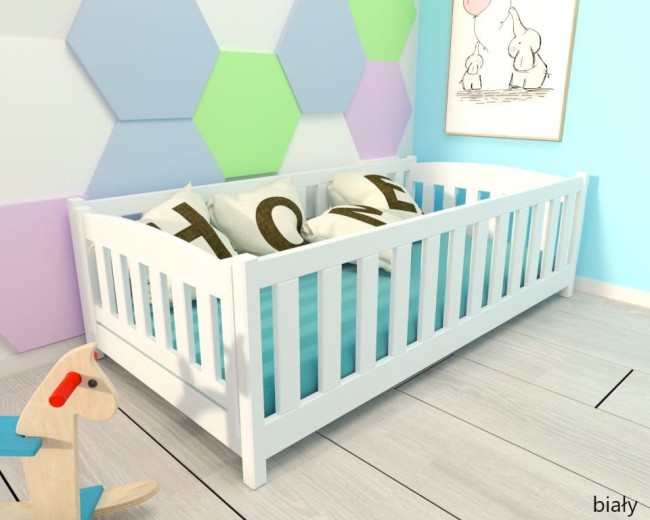 białe łóżko dziecięce Beti ProSafe kolor biały