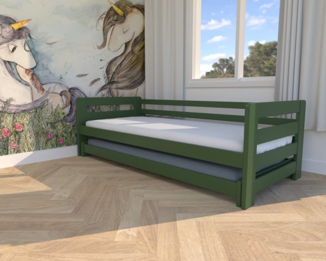 lozeczko dziewczęce Jasio Low, bezpieczne łożeczko dla maluchów, super wygodne niskie łóżko dla dwulatków od  Valor Meble.jpg