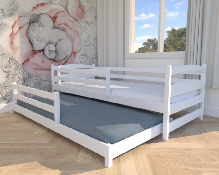 Łóżko podwójne - Maja Low PREMIUM	kolor biały