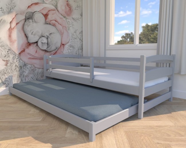 łóżko dziecięce Maja Low, niskie łóżka dla chłopców i dziewczynek,wysuwane łóżko podwójne dla najmłodszych od producenta Valor Meble.jpg