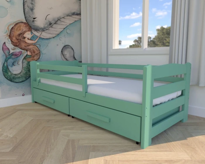 Łóżko dla dzieci  - Sylwia Premium kolor miętowy
