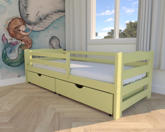 łóżko dla dziecka Sylwia Premium od producenta Valor Meble,nowoczesne łóżko do pokoju dziecięcego, drewniane solidne łóżko z szufladami na pościel.jpg