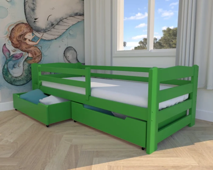 Łóżko dla dzieci  - Sylwia Premium kolor zielony
