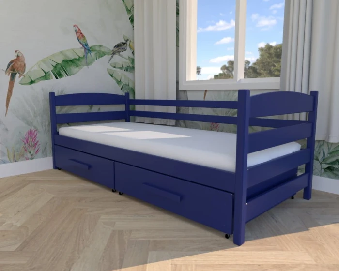 Łóżko - Kasia Premium kolor granatowy