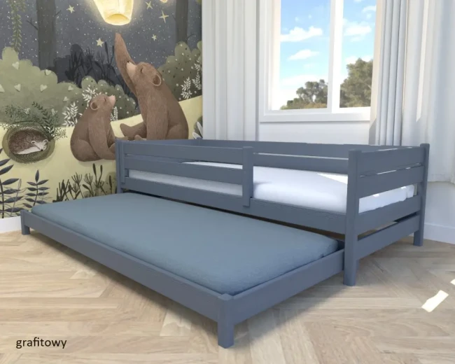 łóżko dla chłopców Maro Low grafit.webp