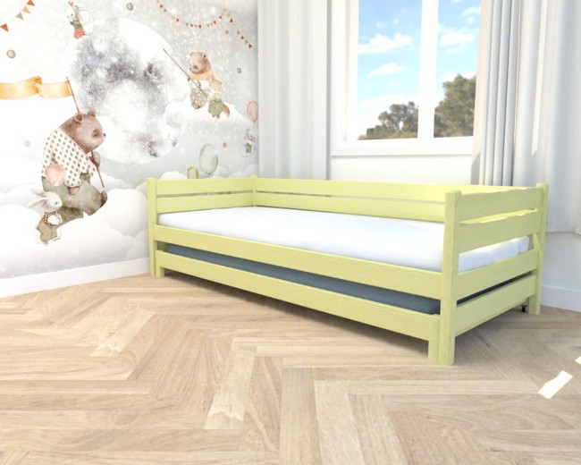łóżko do małego pokoiku dziecięcego Maro Low Classic