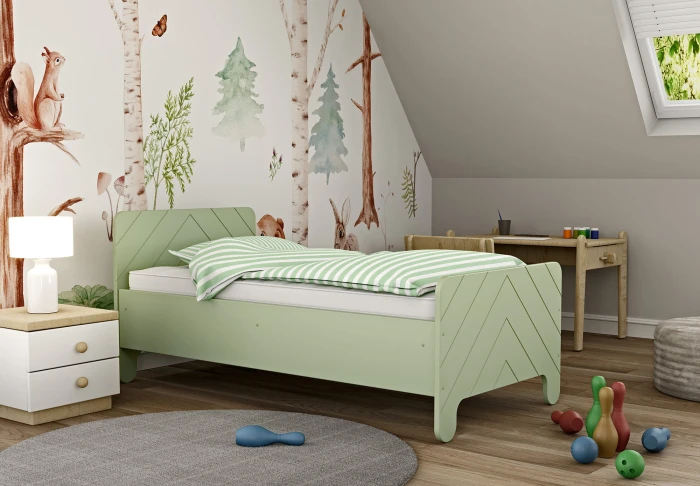 Łóżko dziecięce  Nelia 160x80 zielone