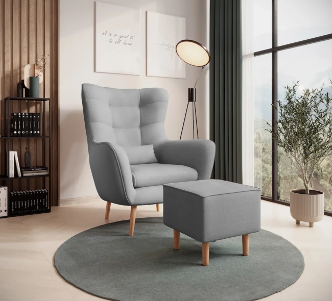 Fotel Donat Jasno szary Maya 20.webp