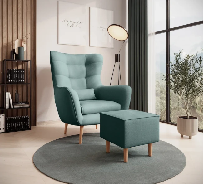 Fotel Donat turkusowy Maya 14.webp