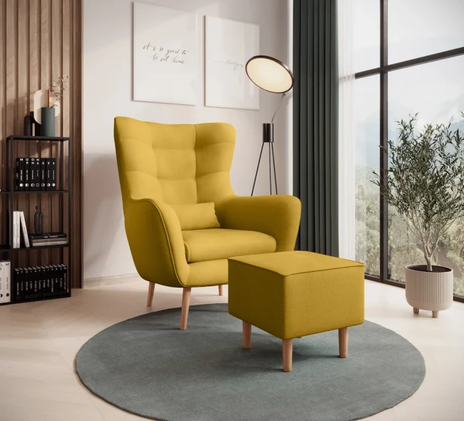 Fotel Donat Żółty Maya 05.webp