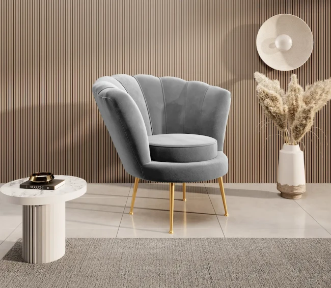 Fotel Shell - Magic Velvet 2218 gold.webp