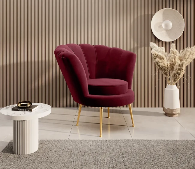 Fotel Shell - Magic Velvet 2229 gold.webp