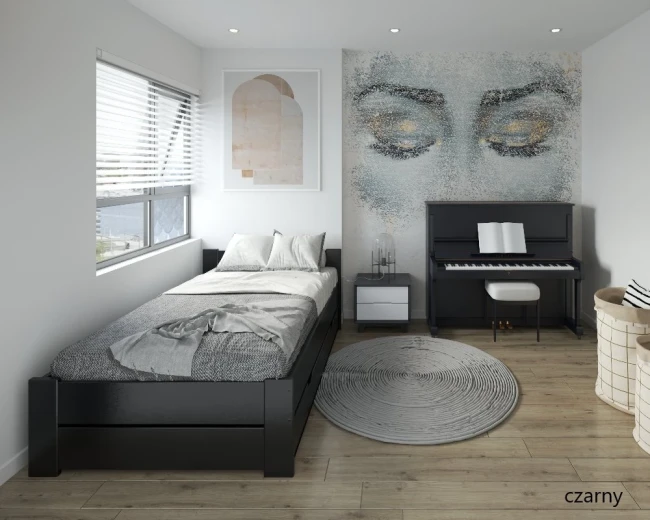 Masywny zagłówek łóżka Boomer Premium 120x200 o wysokości 78 cm