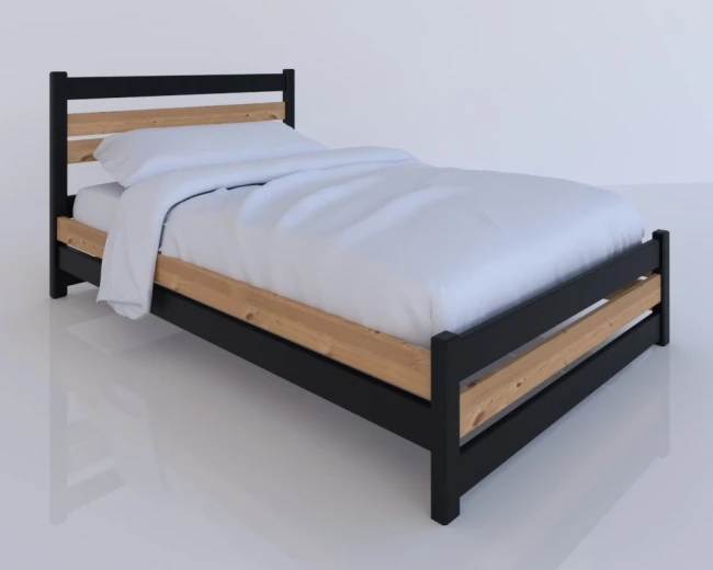 120x200 łóżko drewniane mocne udźwig 150kg Antonio Classic