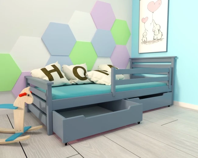 Łóżko - Adaś PREMIUM kolor grafit