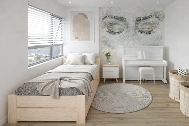 Solidne łóżko dla studenta 120x200 Boomer Premium lita sosna bez sęków