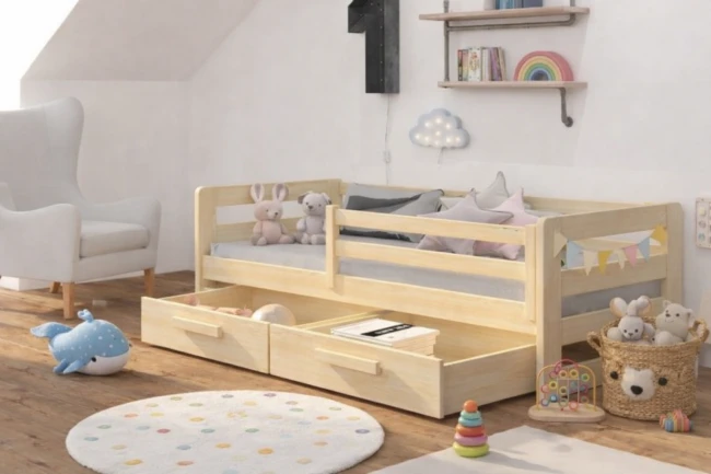 Łóżko dziecięce Egon naturalna sosna.webp