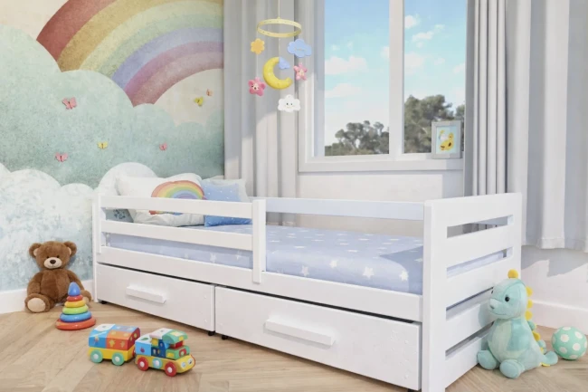 Łóżko dla dziecka Laura biały.webp