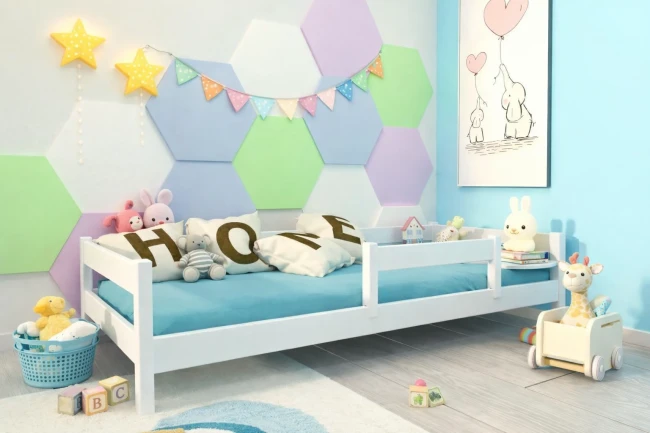 Łóżko dla dziecka Mini Low biały.webp