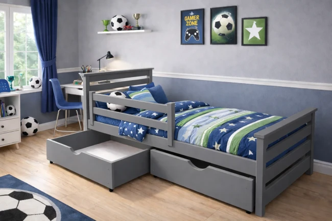 Łóżko dla nastolatka Adaś premium grafit.webp