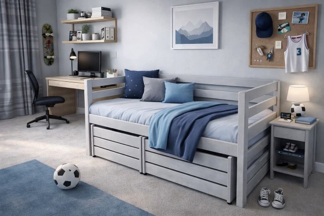 Łóżko dla chłopca Ania premium