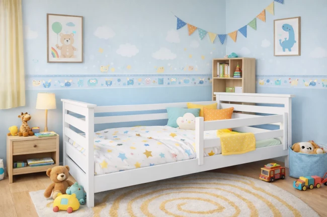 Łóżko dla przedszkolaka Exit Low biały