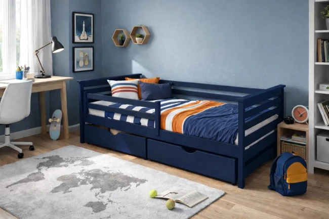 Łóżko młodzieżowe exit granat