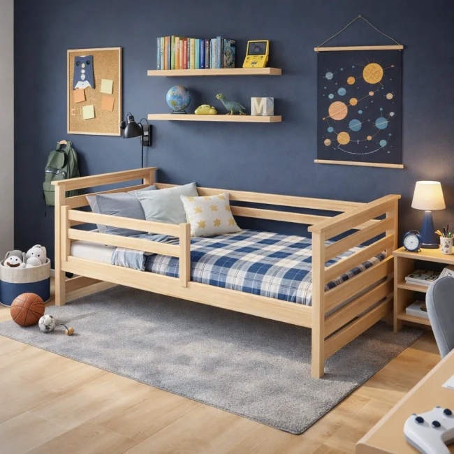 Łóżko młodzieżowe Exit bez szuflad sosnowe