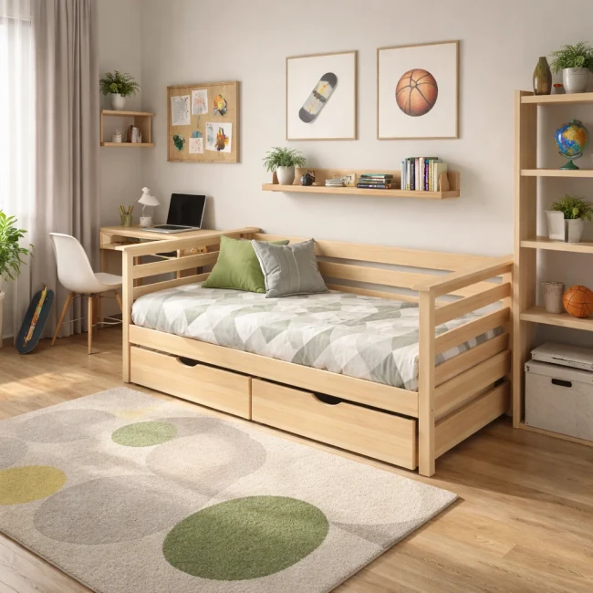 Łóżko dla nastolatków Exit drewno Premium